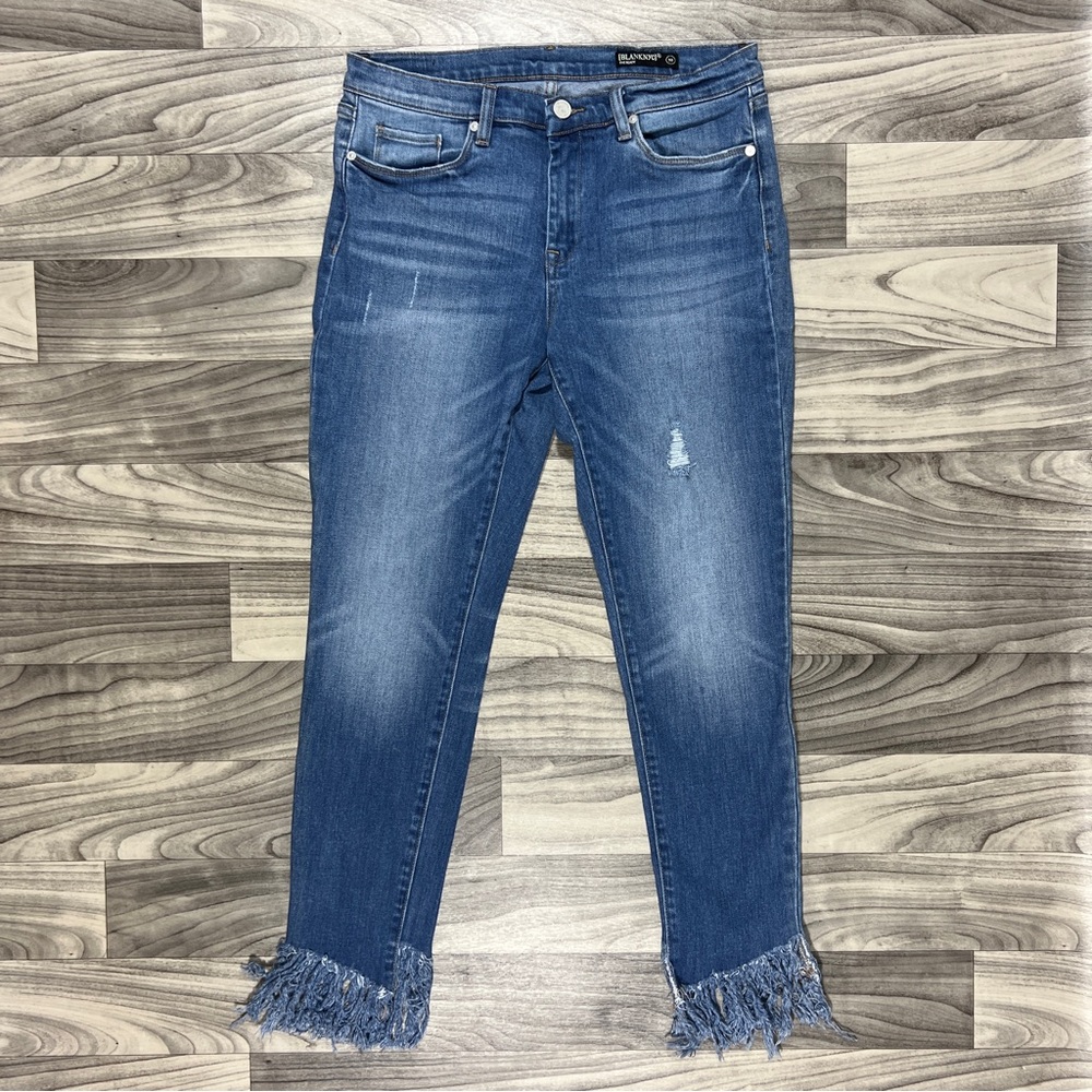 BLANK [BLANKNYC] The Reade, Skinny Classique Jeans 30 Frayed Fringe Hem, Blank…